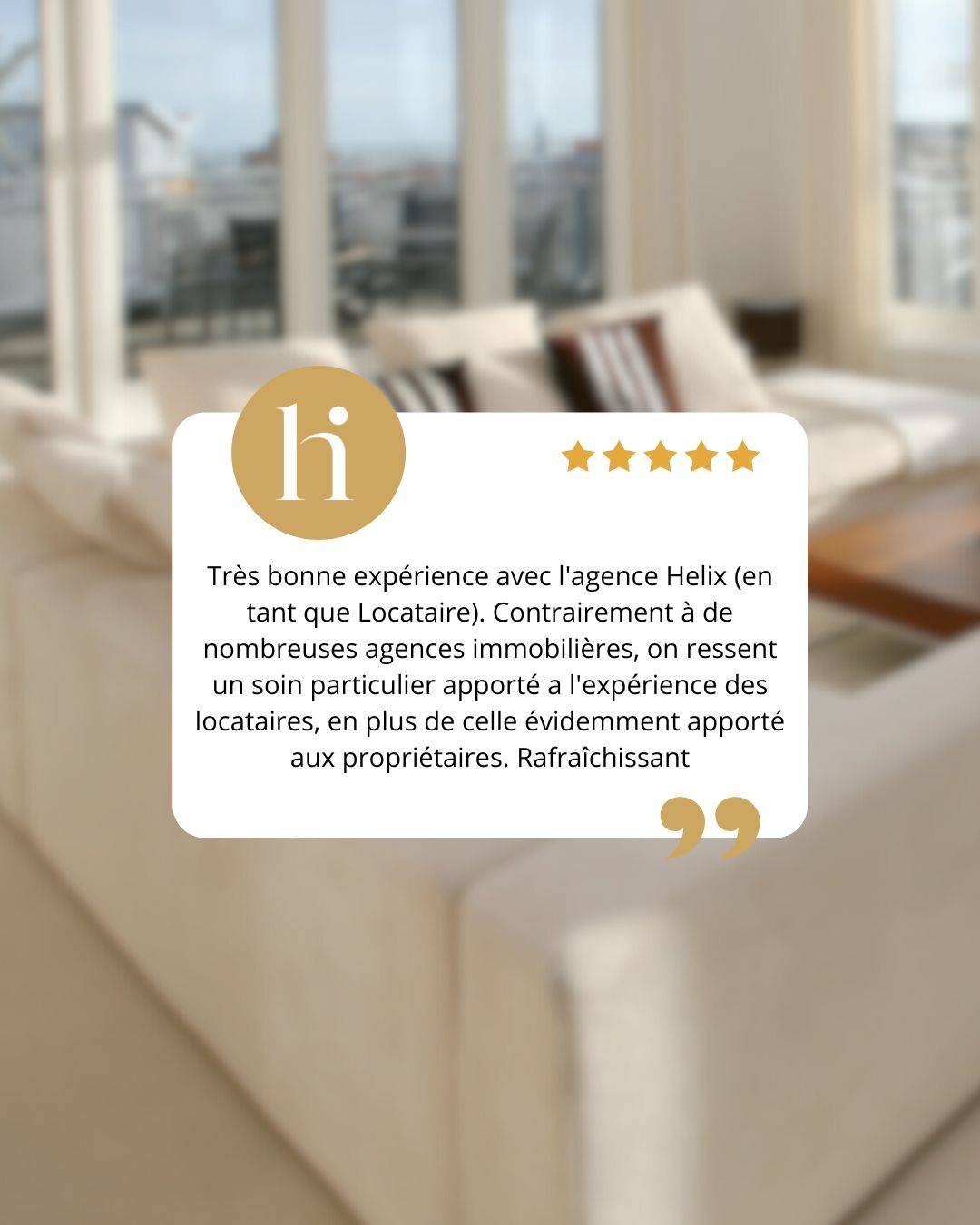 Avis Locataire Helix Immobilier